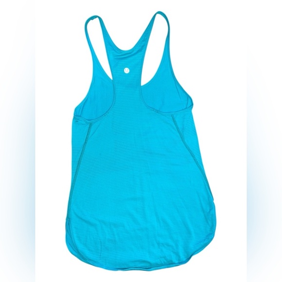 Lululemon Blue Striped Racerback Tank – Size 4 - Picture 2 of 2